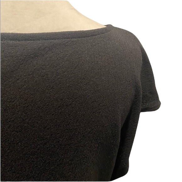 Vince Camuto Short Sleeve Round Neck Gathered Side Asymmetrical Blouse M - Picture 11 of 13